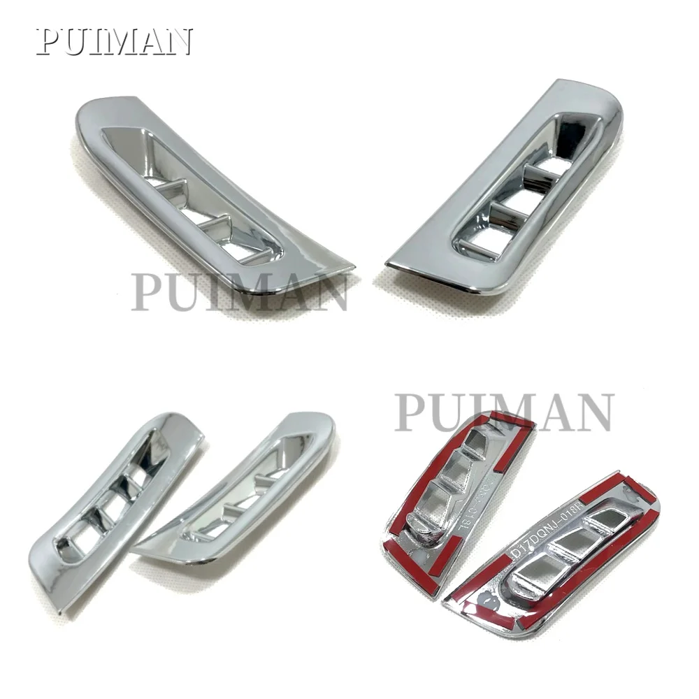 

For dodge durango 2017 2018 2019 Car Styling Accessories Car front Small air outlet Decoration Cover Trims ABS Chrome 2Pcs