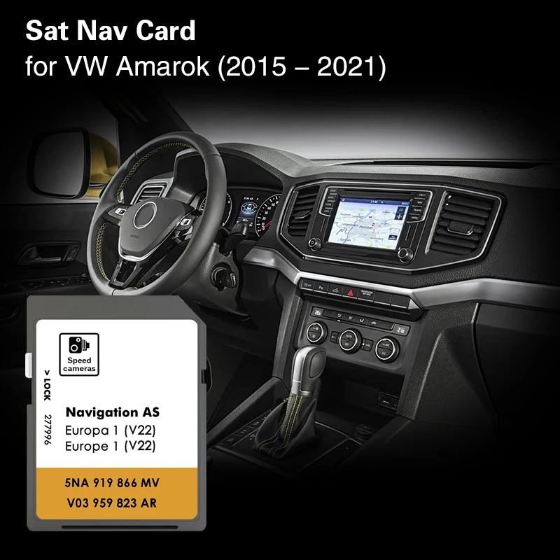 

for VW Amarok Since 2015 SD Map 32GB AS V22 Navigation Germany Europe Memory Card