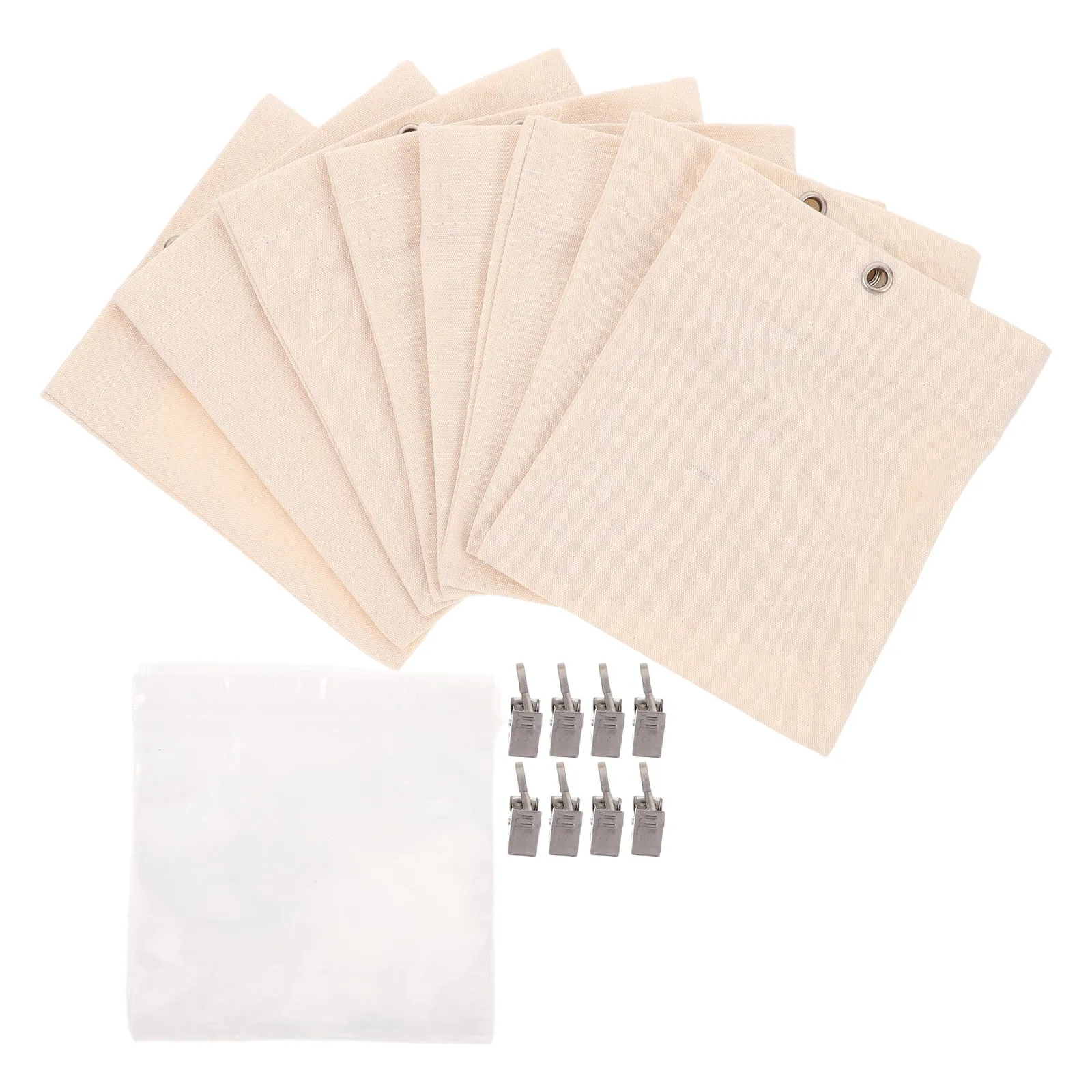 8Sets Outdoor Curtain Weight Bags Heavy Duty Drapery Bottom Clips for Gazebo Patio Garden Canopy Curtain Weights