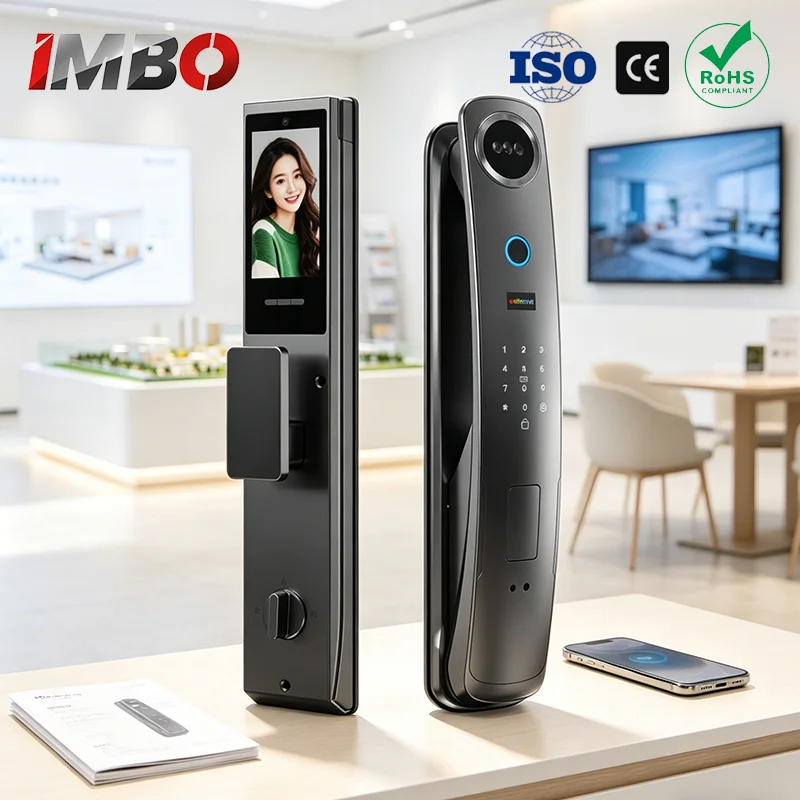 

Полностью автоматический умный дверной замок с функцией распознавания отпечатков пальцев, электронным замком с защитой от взлома, распознаванием вен, распознаванием лиц и удаленной разблокировкой через приложение.