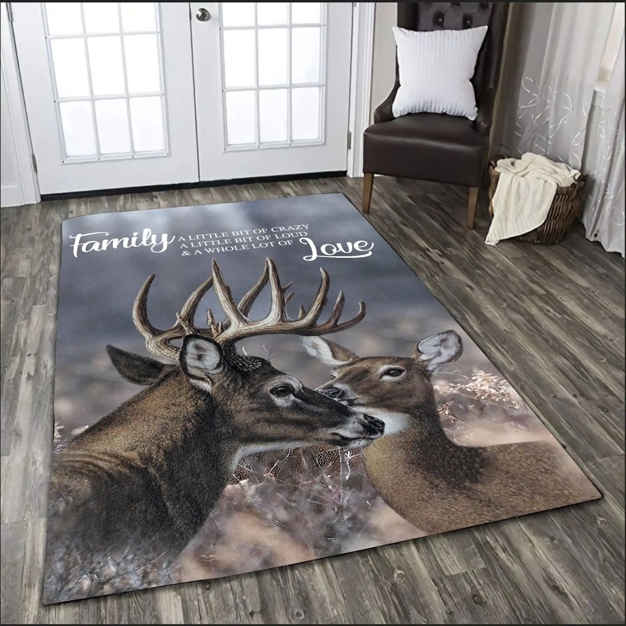 Alfombra de área con diseño de - Hunting Outdoor Rug reseña y precio