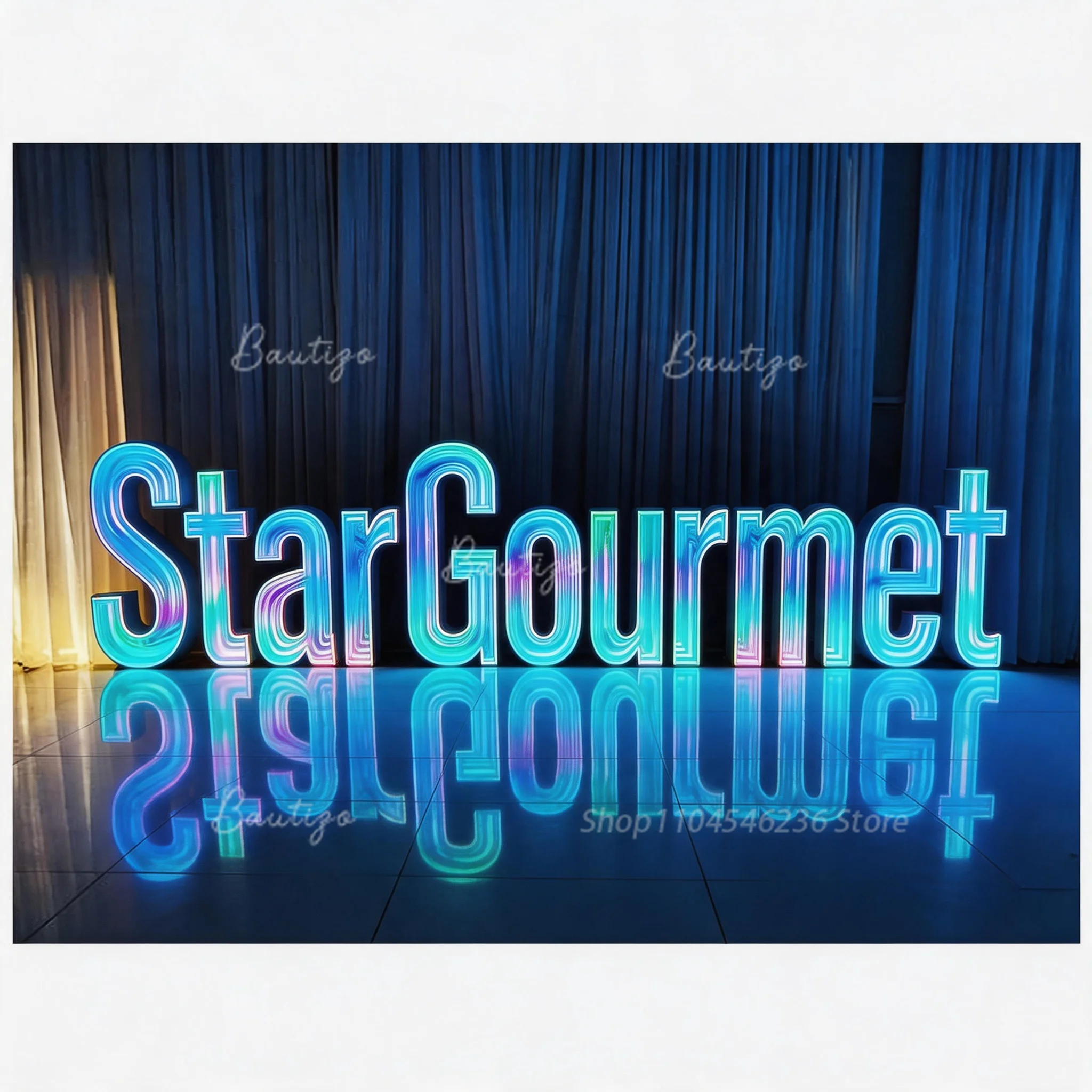 custom-stargourmet-infinite-mirror-led-sign-rgb-color-3d-acrylic-light-letters-food-store-front-wall-illuminated-signage