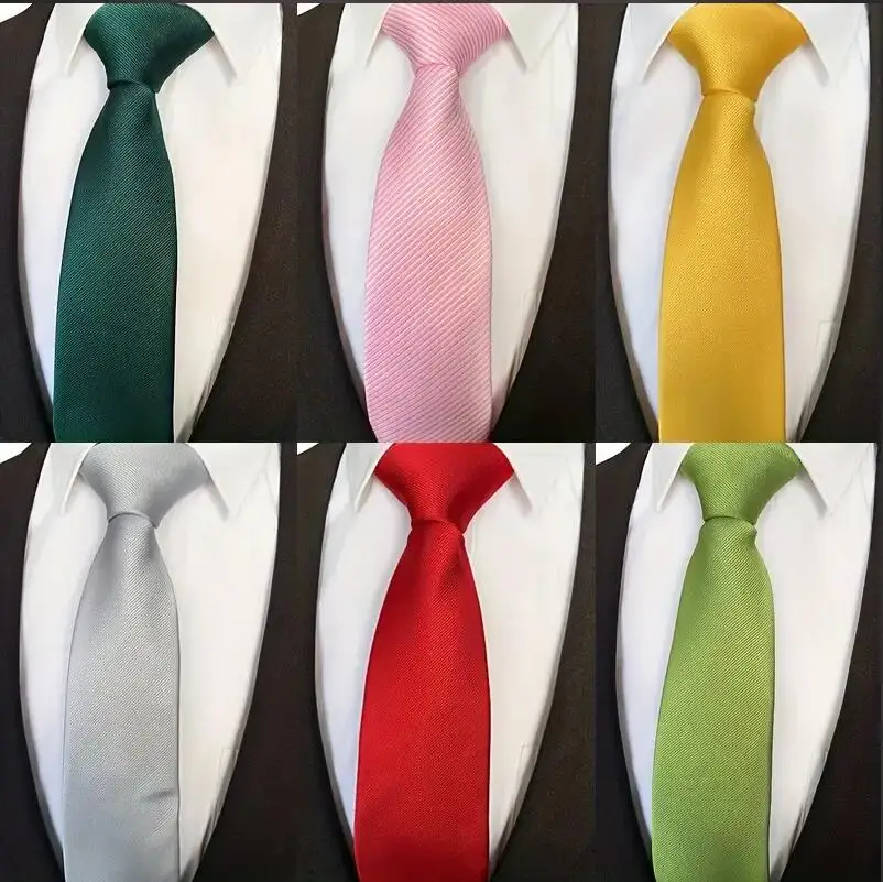 Luxus 8CM Herren Solide Rosa Schwarz Blau Farbe Krawatte Für Mann Bräutigam Jacquard Gewebt Krawatte Krawatte Für Business hochzeit Party