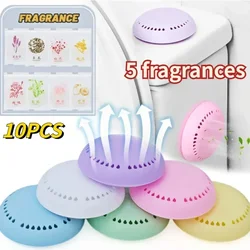 Round Solid Air Fresheners Toilet Aromatherapy Lasting Deodorization Solid Air Freshener for Bedroom Wardrobe Car Household