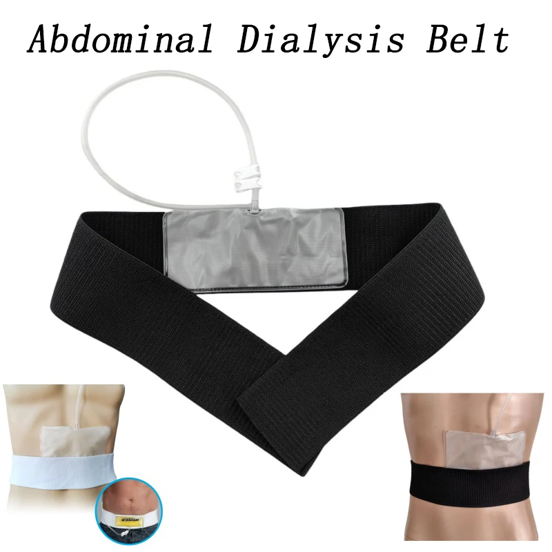 

Abdominal Dialysis Belt Adjustable Stretchy Drain Belt for Peritoneal Women Men Patients