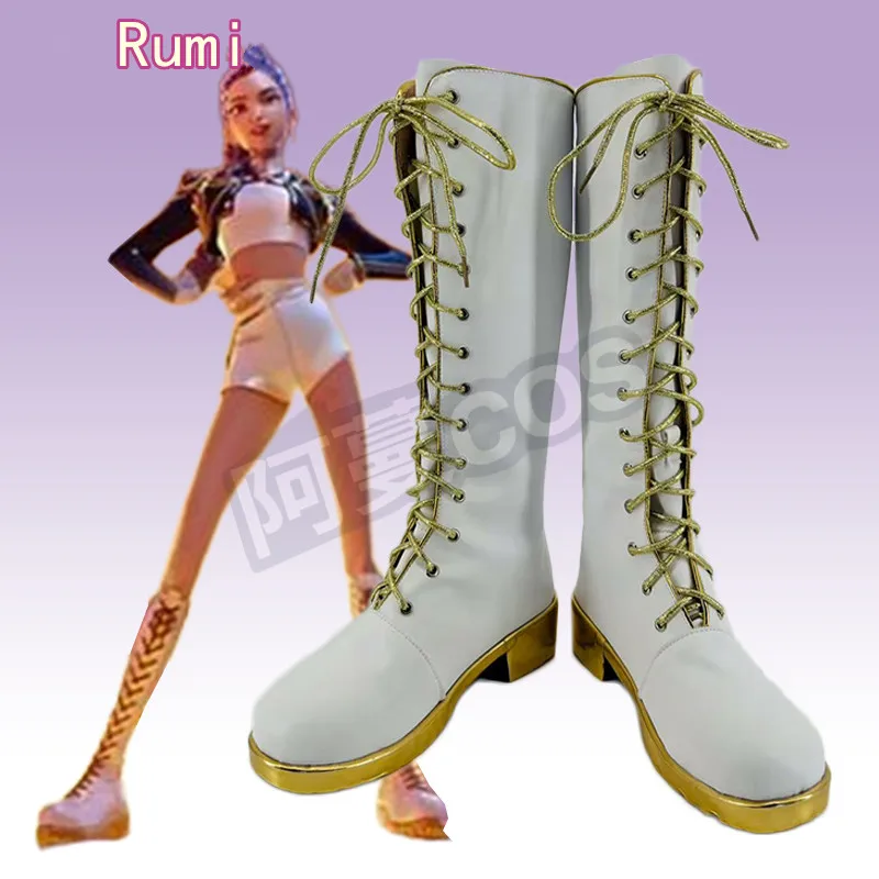 KPop Demon Hunters Rumi Mira Zoey Cosplay Kostuum Schoenen Anime Carnaval Party Halloween Laarzen Op maat gemaakte kinderlaarzen