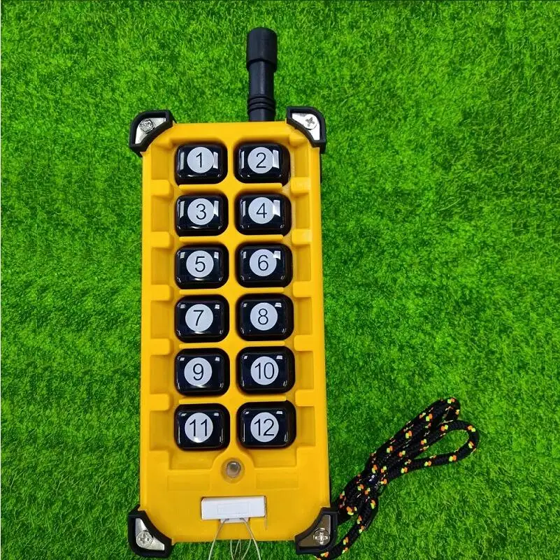 3000m AC 220V 380V 433mhz 12 channel  RF Wireless Remote Control switch  Industrial crane Multiple power relay  transmitter