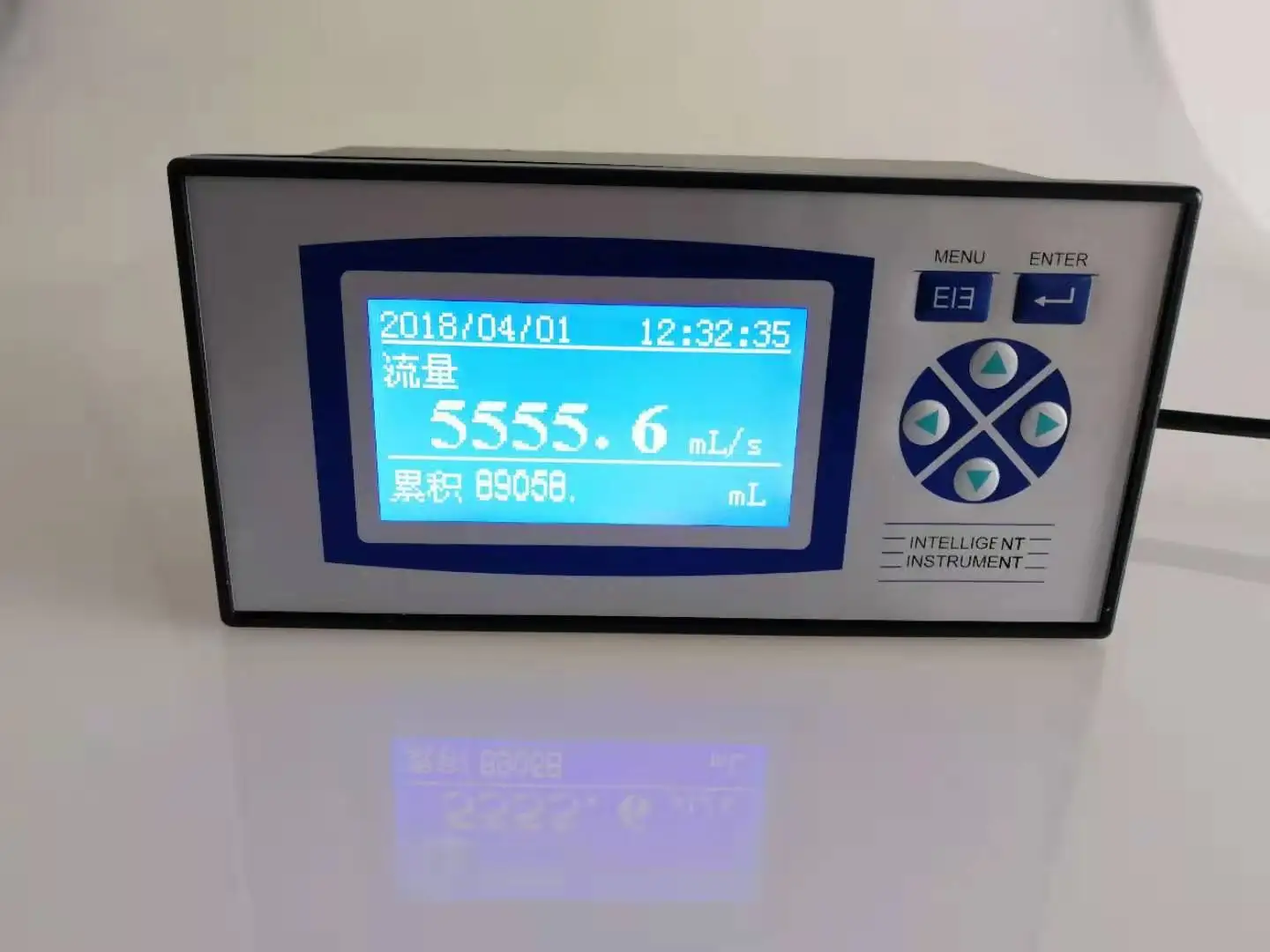 SD F2000X Automatic Alarm Flow Totalizer LCD Display Variable Area Oil Flow Rate Calculator 0.2% Accuracy OEM 1