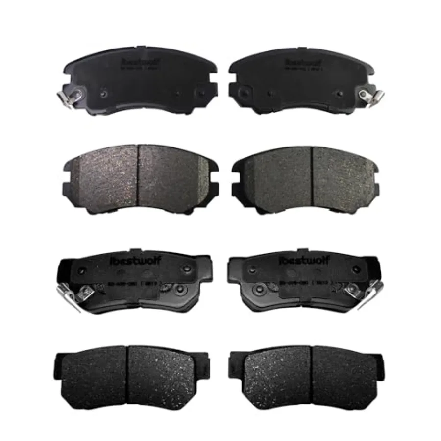 

Front and Rear Ceramic Brake Pads Compatible with 2007-2010 Elantra 2003-2008 Sonata 2005-2009 Tucson 2003-2009 Kia Magentis 2