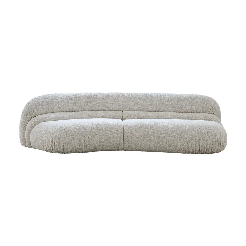 Retro Cream Wind Villa Large Flat Floor Living Room Sofa
