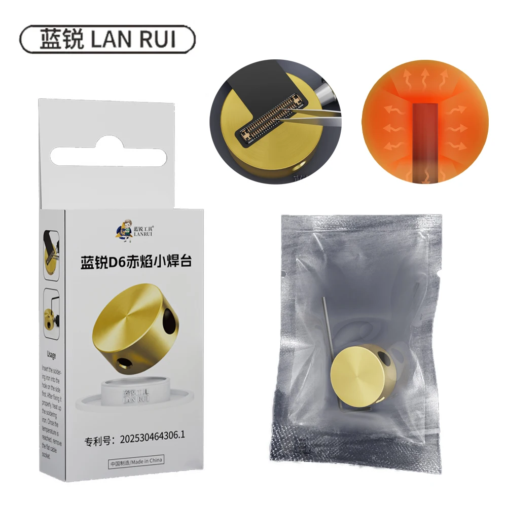 Lanrui D6 Reines Kupfer Rote Flamme Mini Lötstation für Handy Flex Kabel Stecker Batterie Steckdosen Entfernung Reparatur Werkzeug