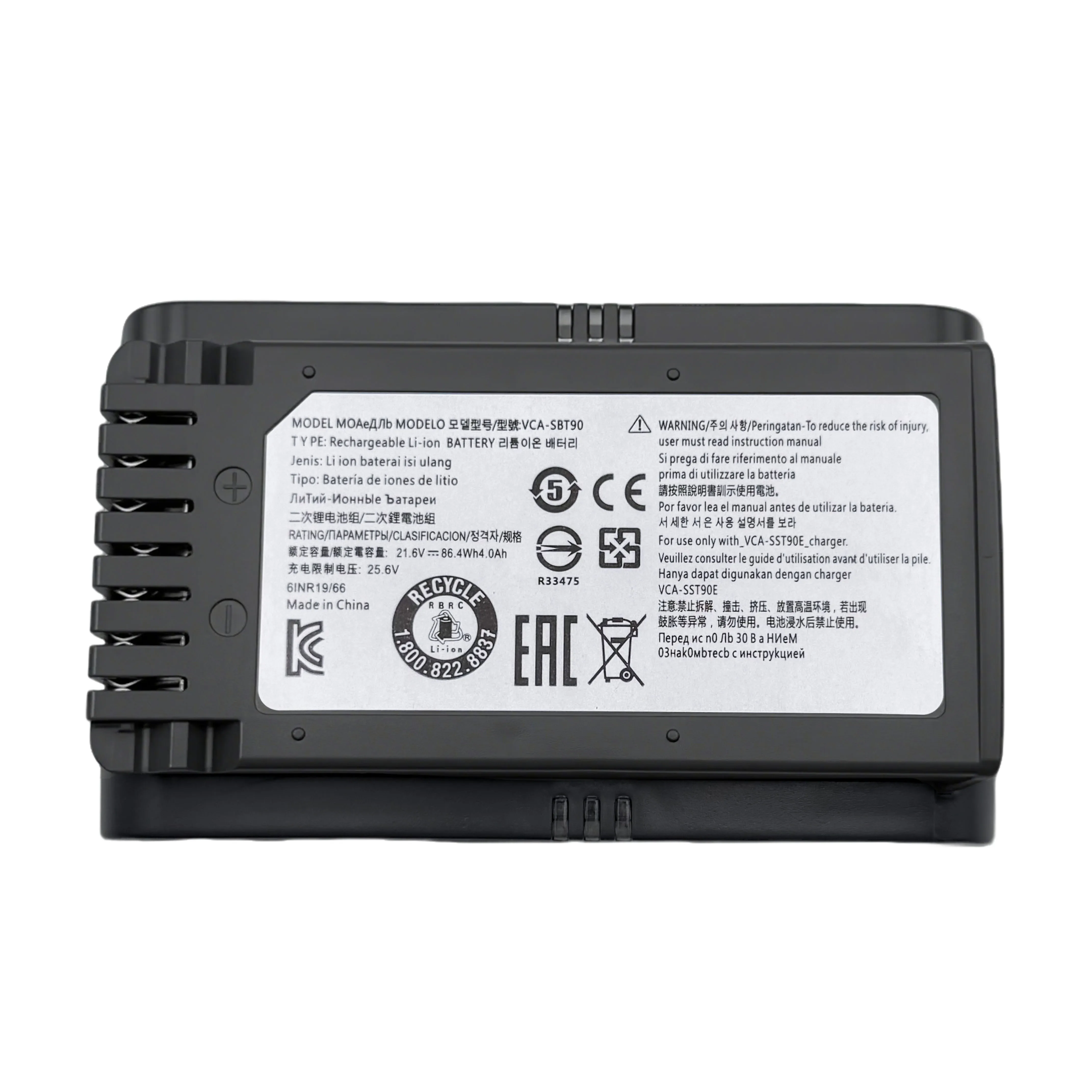 for Samsung Vacuum Cleaner Battery VCA-SBT90 Applicable to JET75/JET90/JET90E/VS9000