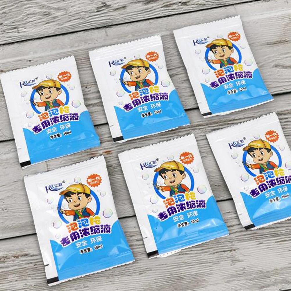 10ml 농축 버블 솔루션 무독성 버블 솔루션 리필 버블 머신용 무취 물 액세서리