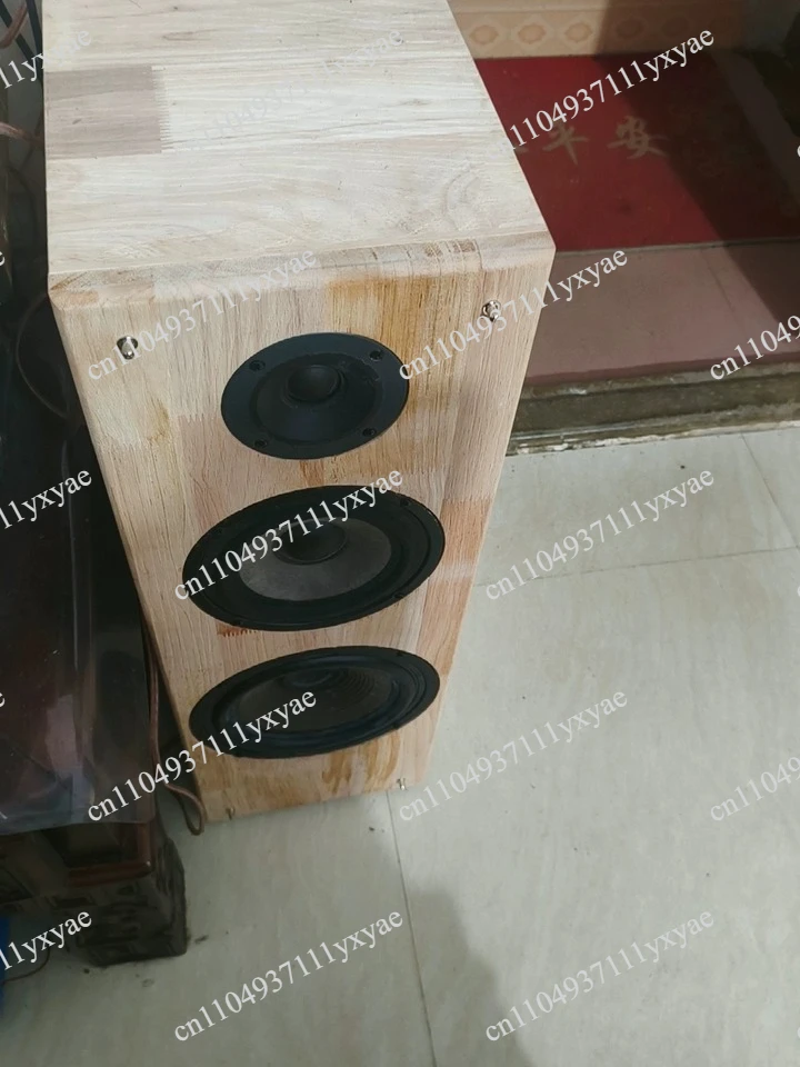 1pcs DIY 8 Inch Solid Wood 3-Way Empty Speaker Box Passive Bookshelf Floorstanding Front Main Audio Home Speaker Housing