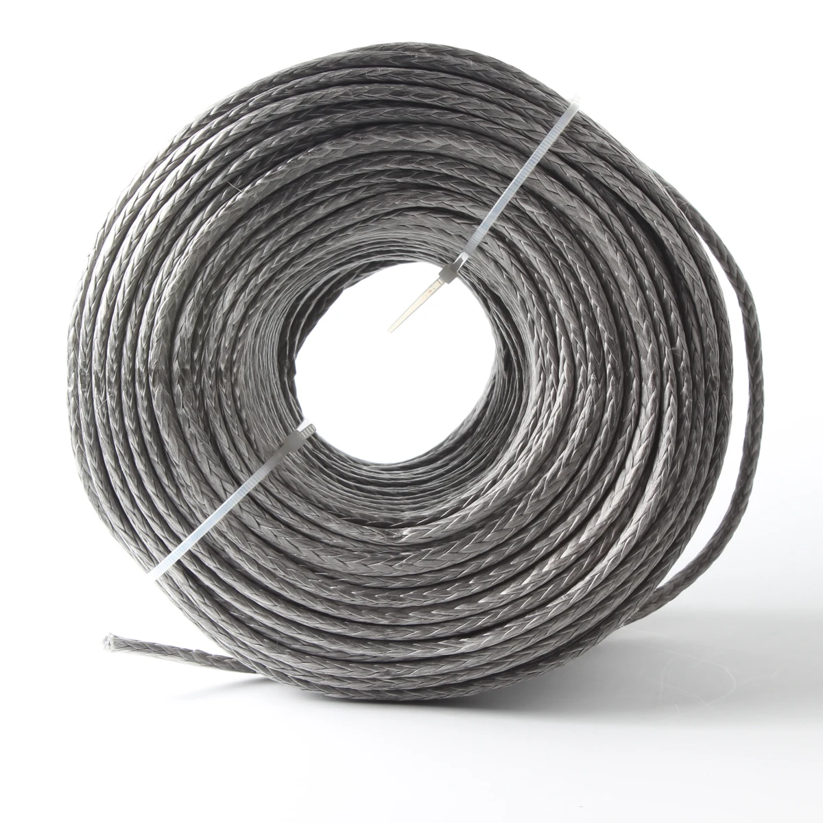 Cuerda de cabrestante trenzada de fibra Uhmwpe, 3,5mm, 12 hebras, 20m, 2500LB