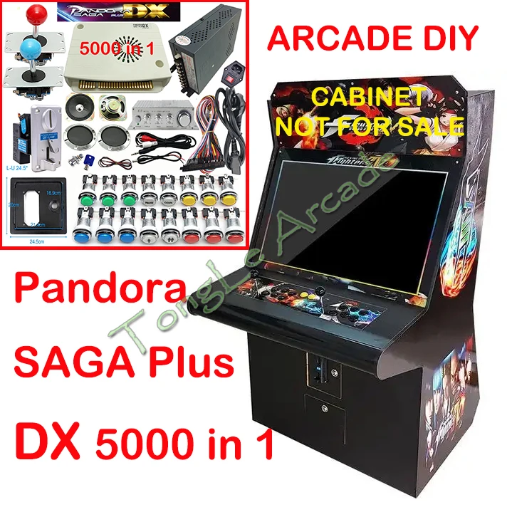 

Pandora SAGA DX 5000 в 1, комплект «сделай сам», джойстик Zippy, прозрачный светодиодный кнопочный монетоприемник для аркадного видеоигрового автомата, шкафа