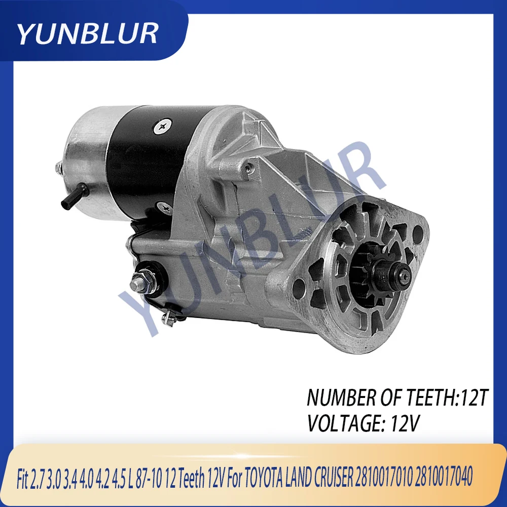 

Кронштейн стартера подходит для 2,7 3,0 3,4 4,0 4,2 4,5 л 87-10 12 зубьев 12 В для TOYOTA LAND CRUISER 2810017010 2810017040 Детали двигателя