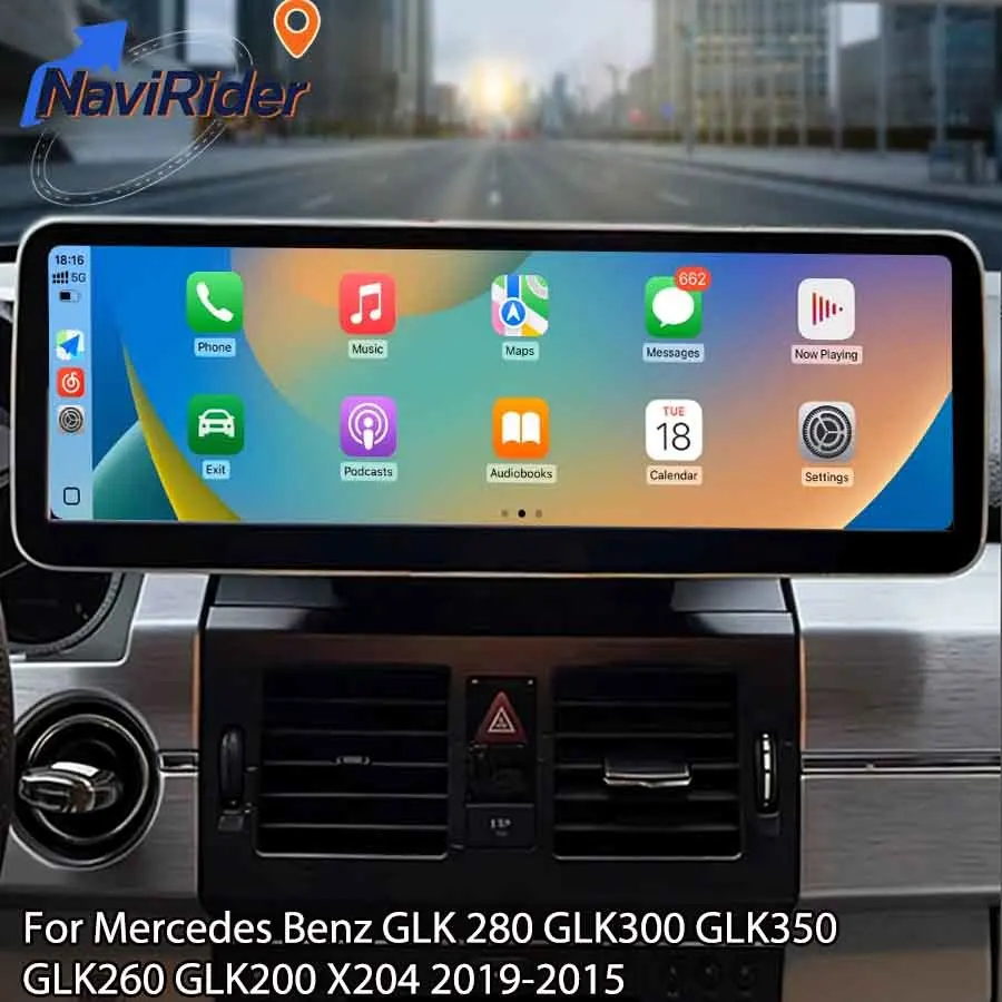 

14,9-дюймовый Android-плеер для Mercedes Benz GLK 280 GLK300 GLK350 GLK260 GLK200 X204 2019-2015 с CarPlay, навигацией, Wi-Fi и GPS