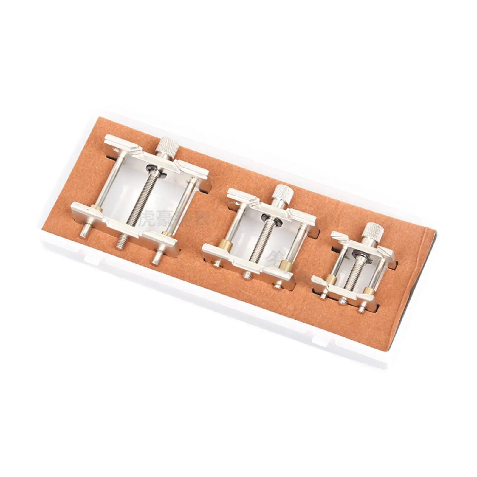 3x Watch Movement Holders Watch Movement Fixed Base Adjustable Screw for Holding
