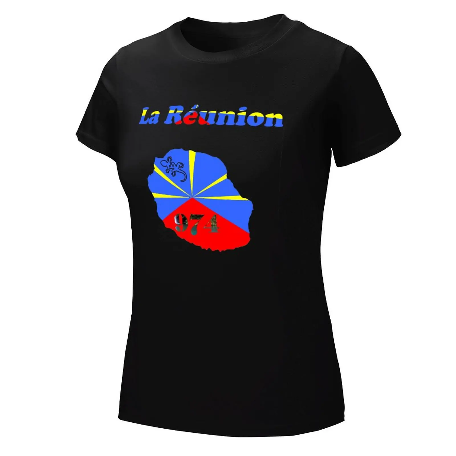 Reunion 974 O-Neck Sports Vintage top Quality Travel Tshirt Eur Size