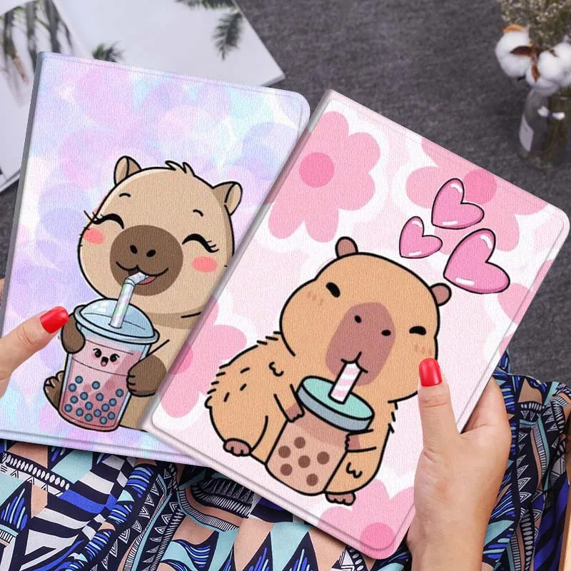 

Cute Bear Bubble Tea For Xiaomi Redmi Mi Poco Pad 2 5 6s 7 7s Ultra Pro Max 14 12.4 12.1 inch Soft Tablet Case Gift