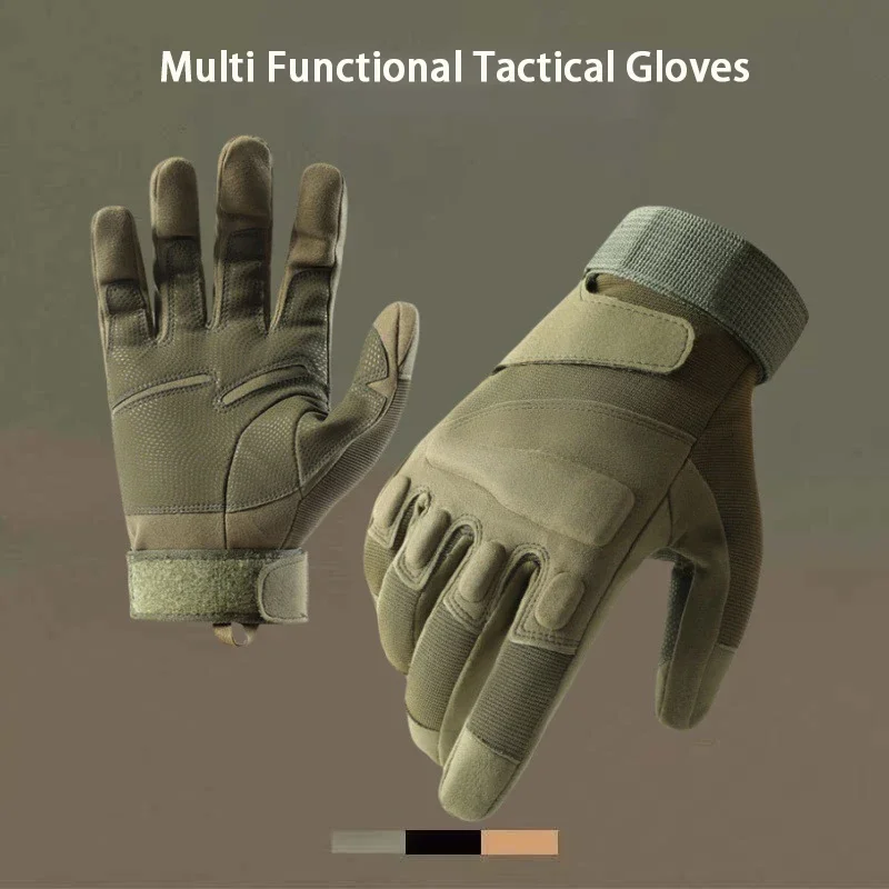 Tactical Gloves Touchscreen Anti-Slip Breathable Military Outdoor Work Motorcycle Hiking Riding Full Finger