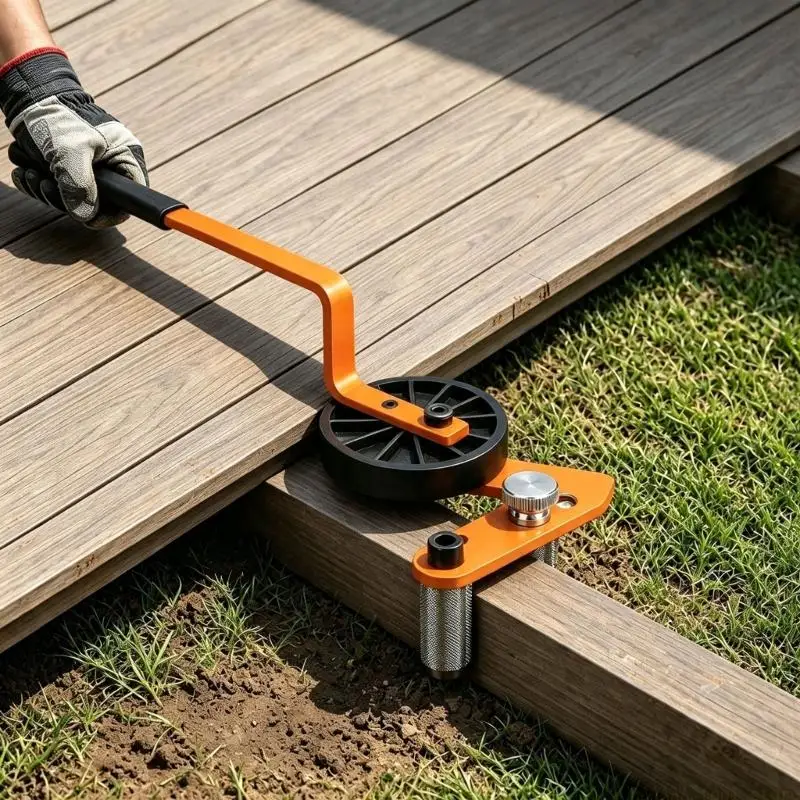 A2BE Manual Deck Board Aligner with Textured Handle for Repair Work