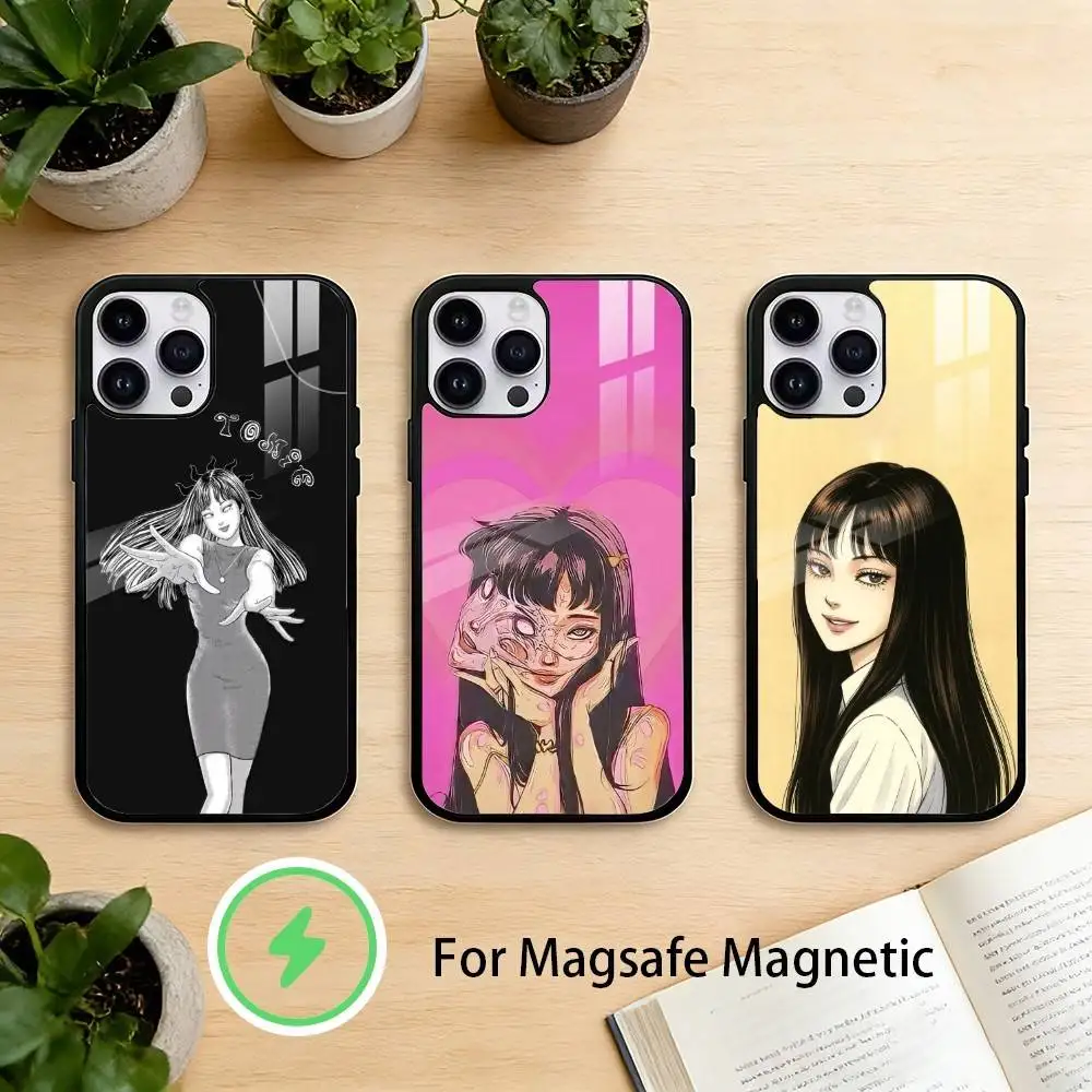 

Comics T-Tomie J-Junji I-Ito Phone Case For iPhone 17/16/15/14/13/12/Plus/Pro/Max for Magnetic Wireless Charging