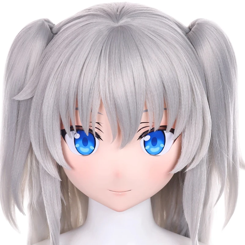 

(MEO188) Customize Handmade Full Head Lockable Crossdress Male to Female Japanese Cartoon Anime Game Character Kigurumi Mask