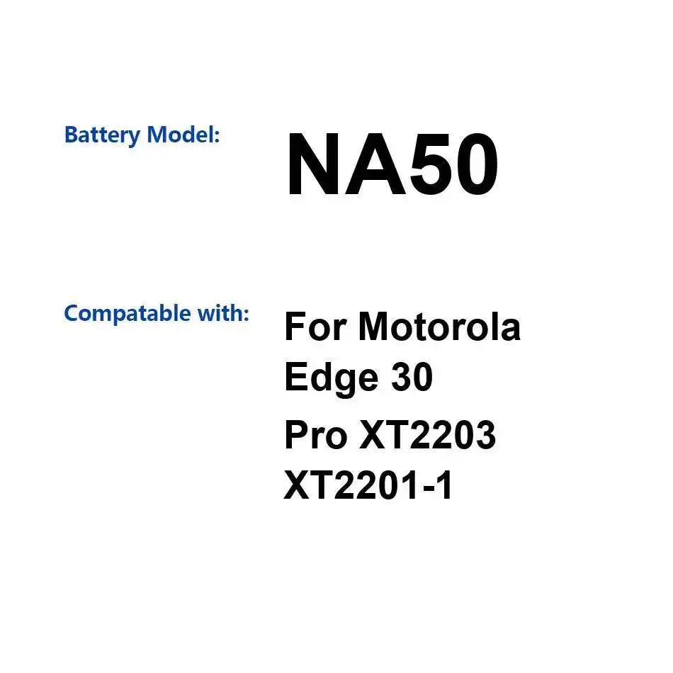 

Аккумулятор мобильного телефона NA50 емкостью 4800 мАч для Motorola Edge 30 Pro XT2203 XT2201-1