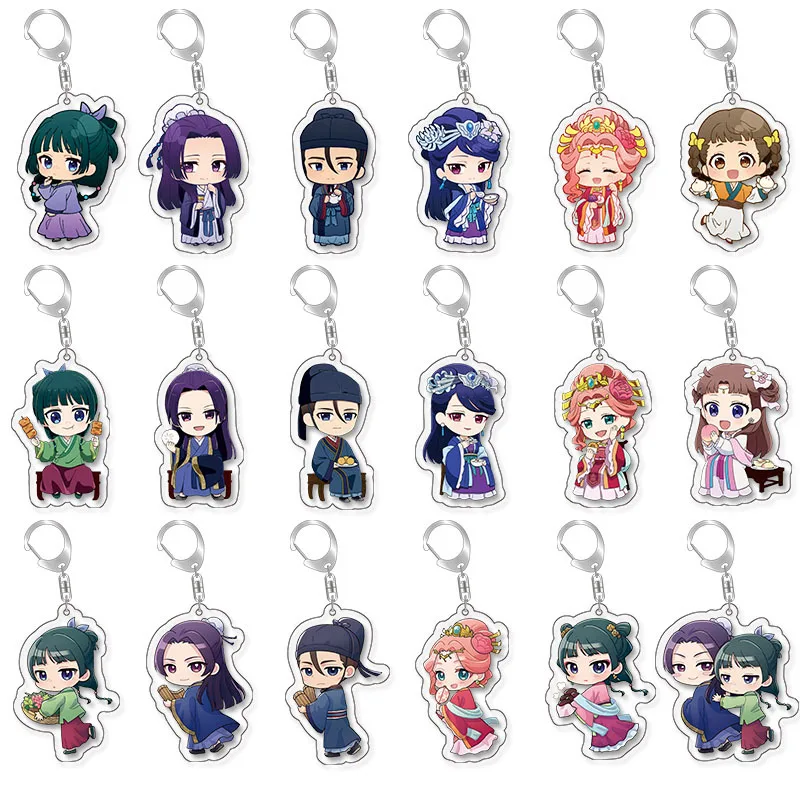 

Anime Acrylic The Apothecary Diaries Maomao Jinshi Key Ring Car Jewelry Cute Woman Gifts creative Keychain Badge Pendant Bag
