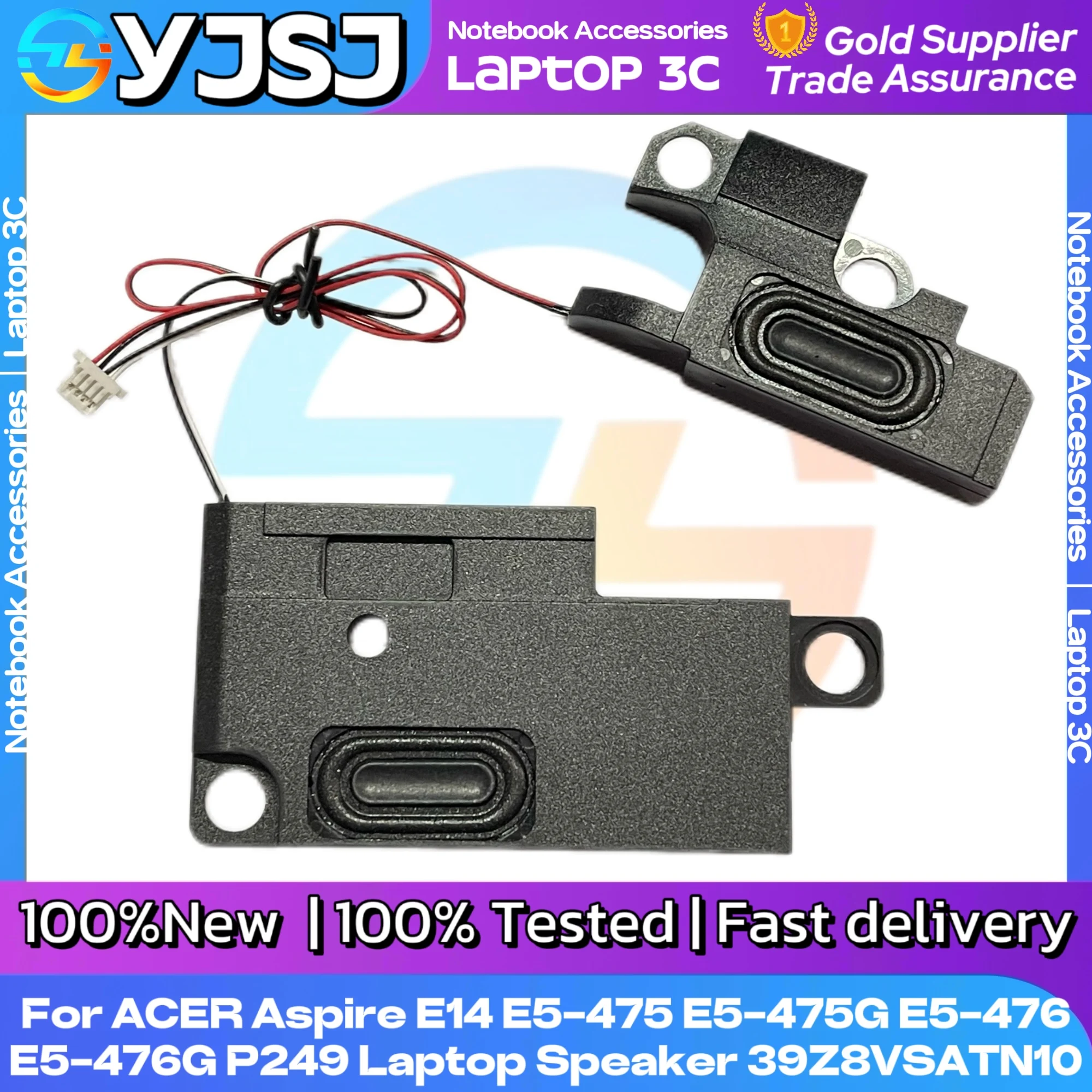 

Brand New For ACER Aspire E14 E5-475 E5-475G E5-476 E5-476G P249 Speaker Built-in Audio VAN-Z8VSATN10 Laptop Internal Speaker