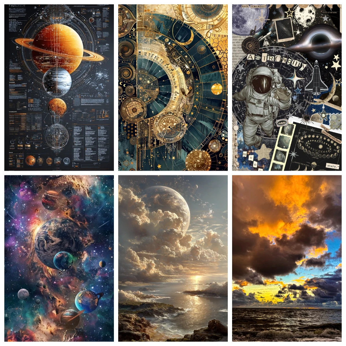 quebra-cabeca-de-papel-dark-academia-com-tema-espacial-cosmico-500-pecas-educacional-artesanato-decoracao-interna-presente