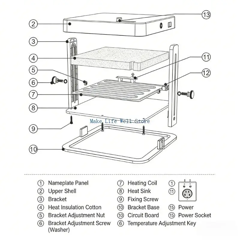 Durable ABS Brooding Base For Domestic Fowl low maintenance Top