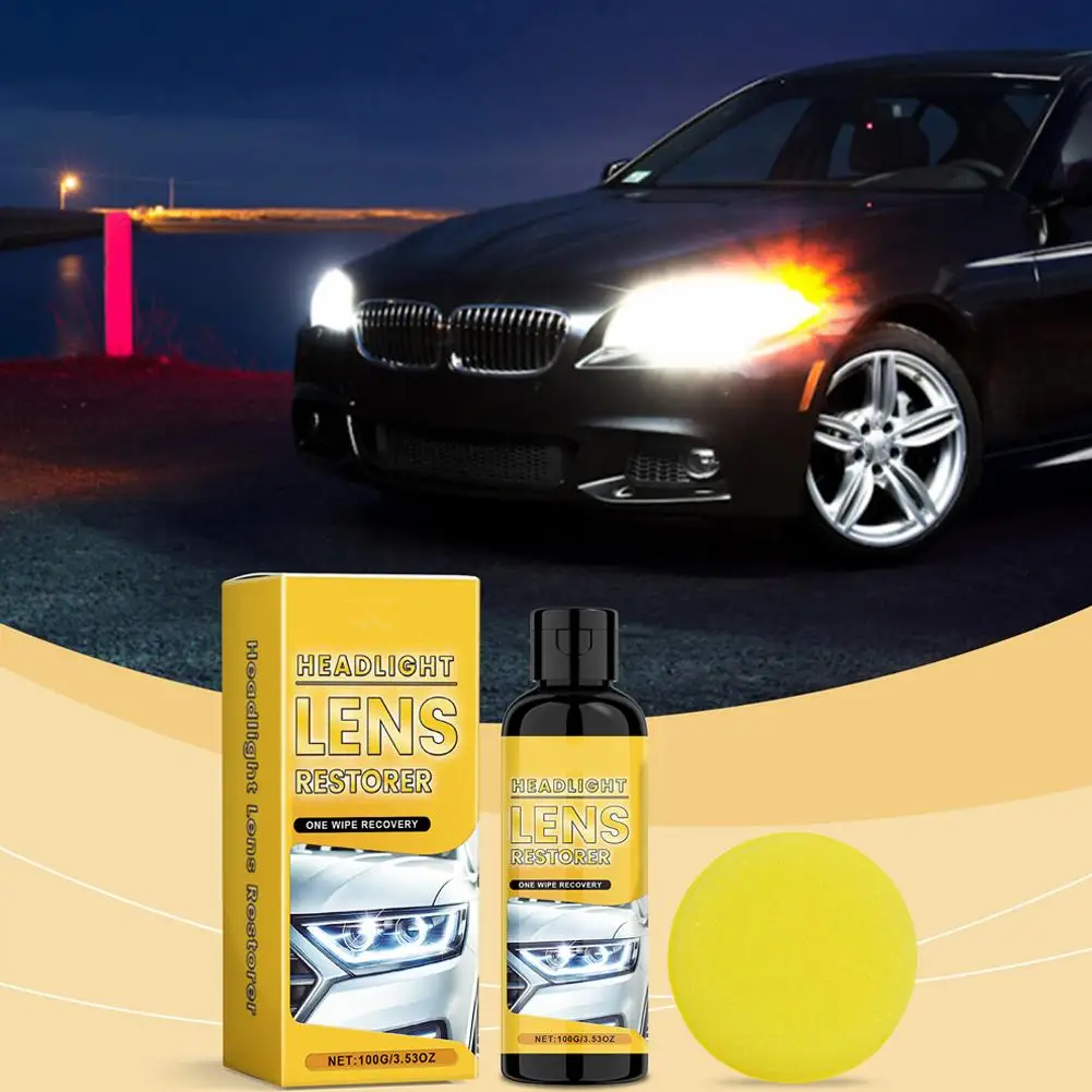 Płyn do polerowania reflektorów samochodowych, polimer, środek do czyszczenia reflektorów samochodowych, produkty do renowacji i naprawy aut, agent R5T4