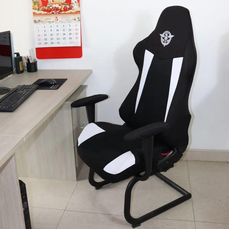 2024New Elastic Gaming Chair Cover Breathable Dustproof Chair Protector Soft Computer Seat Cover Armchair Slipcovers Home Office