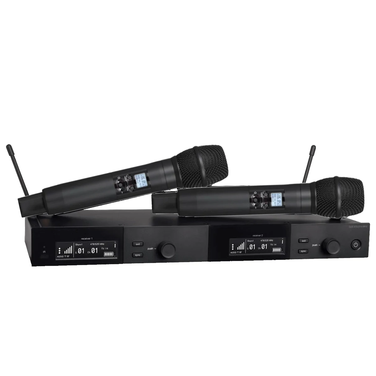 SLXD24D جودة عالية 2-قناة UHF نظام لاسلكي ميكروفون معدني ديناميكي مع ميكروفون لاسلكي محمول SLXD2 KSM9