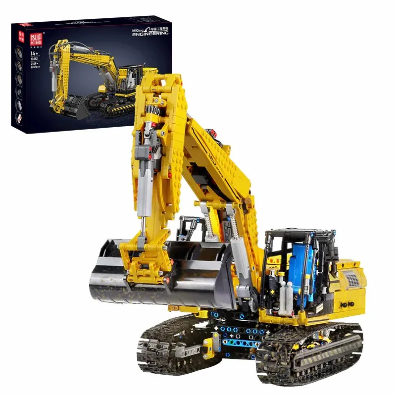 Creative Expert Link Belt 250 X 3 Modular Buildings Blocks Machine Excavator With Motor Model Kit Toys Adults Kids Gifts 1828PCS