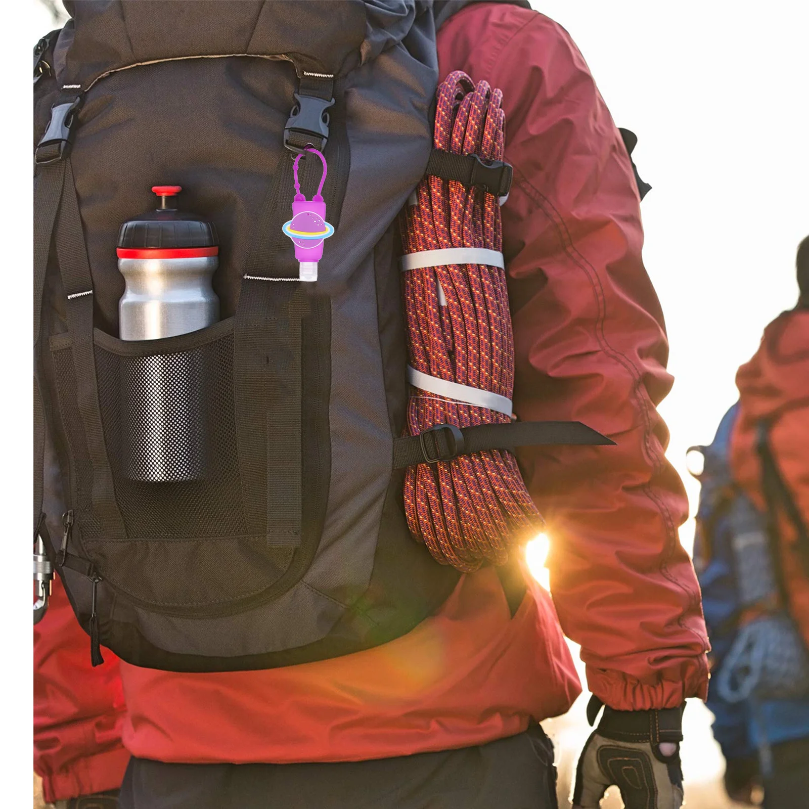 6 قطعة غطاء سيليكون مع زجاجة الكرتون زجاجات السفر للأطفال مانعة للتسرب حاوية اليد المحمولة غسول صغير فارغ #6