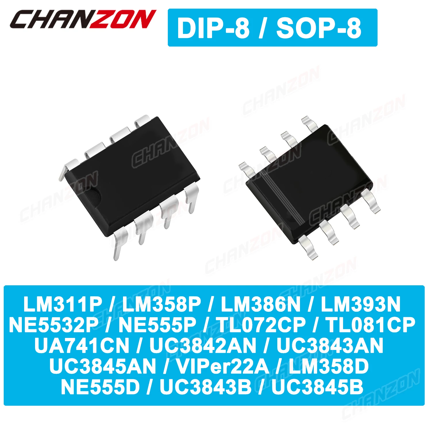 10 Chiếc Mạch Tích Hợp Chip Ne 555 Ne555 Hẹn Giờ Ne5532 Lm358 Lm386 Lm393 Tl072 Viper22a Ne555p Ua741 Uc3843 Tl072cp IC nhúng SOP