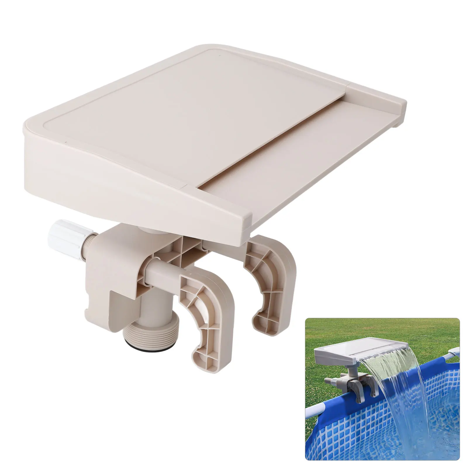 Relaxing Waterfall Cascade  Ground Swimming Pool Fountain Spillway Attachment Detachable PVC Pool Cascade Waterfall Cascade