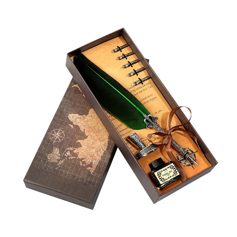 Antique Retro Feath… - image