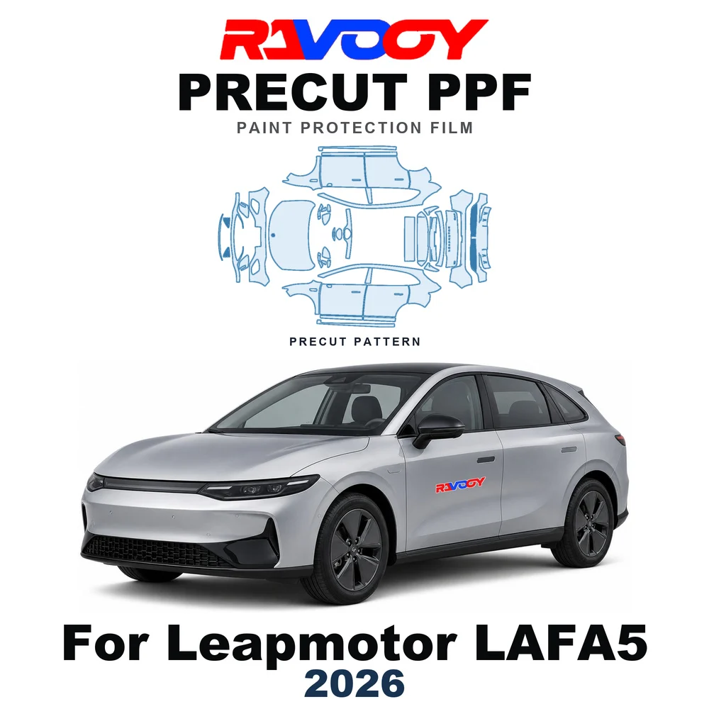 Precut PPF For Leapmotor LAFA5 Base 2026-2026 8.5mil TPU Paint Protection Film Hood Bonnet Bumper Self-Healing Clear Kit Fenders