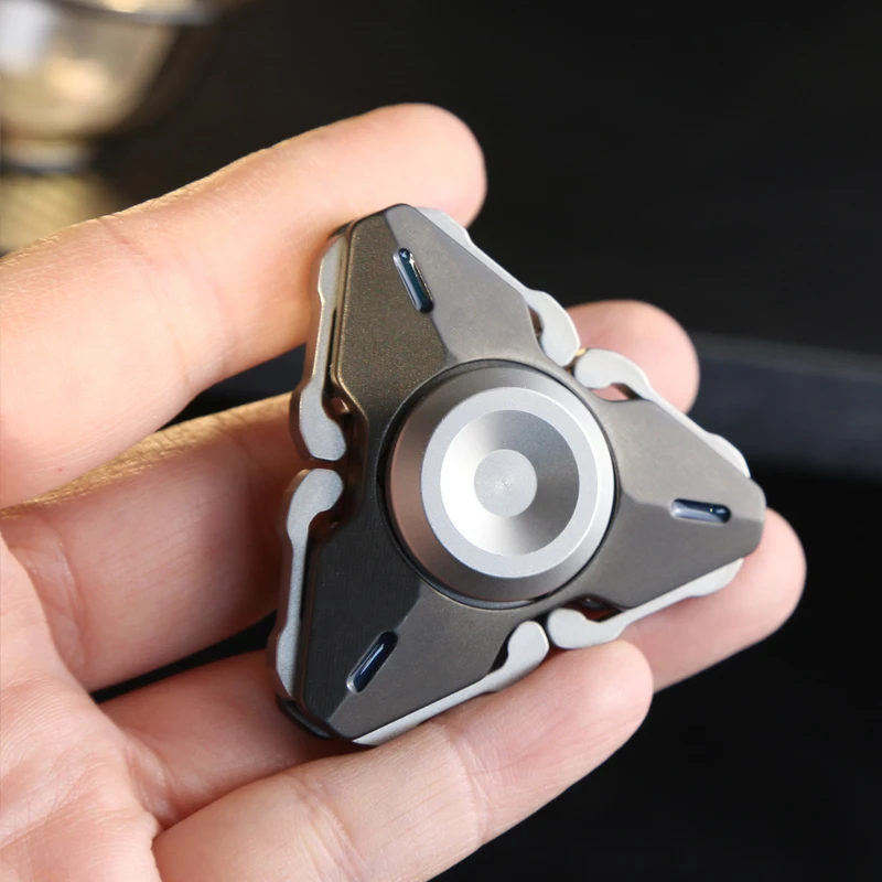 Toupin à armure ouverte lumineuse, Fidget Spinner, tdah, anxiété, jouets anti-Stress, bureau, cadeau pour enfants et adultes