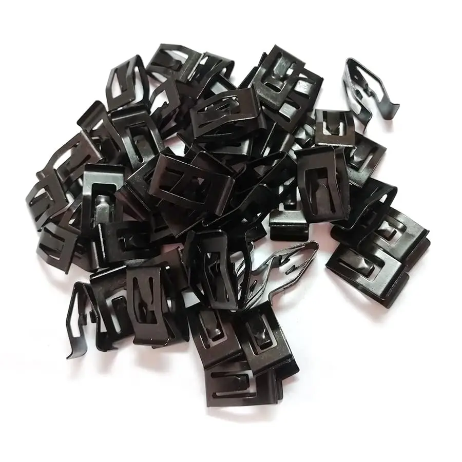 Picture 7: 50PCS Car Dashboard Rivet Fastener Clips Metal Black Bumpers Rivet Fasteners