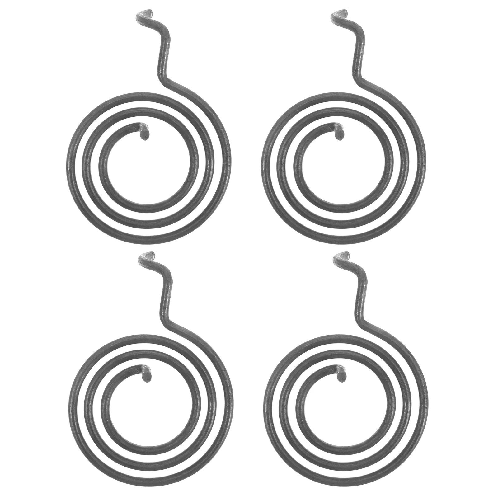 4pcs Iron Return Springs Replacement Metal Door Handle Spring For Garage Fence Glass Door Repair Hardware Durable Spring Steel