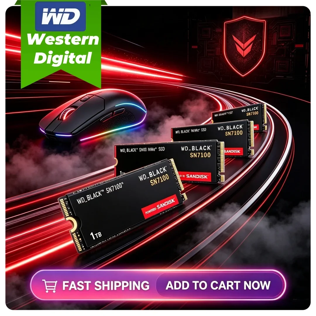 Western Digital BLACK SN7100 For PS5 Game Console & Laptop M.2 2280 PCIe Gen4.0 NVMe Internal SSD Hard Drive 1TB 2TB 4TB