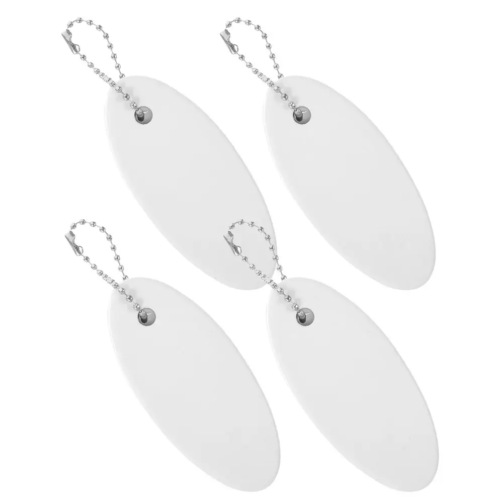 

Набор из 4 плавающих брелоков из ПУ-материала, прочные, овальной формы, незаменимые для серфинга и водного спорта, плавающий брелок из ПУ