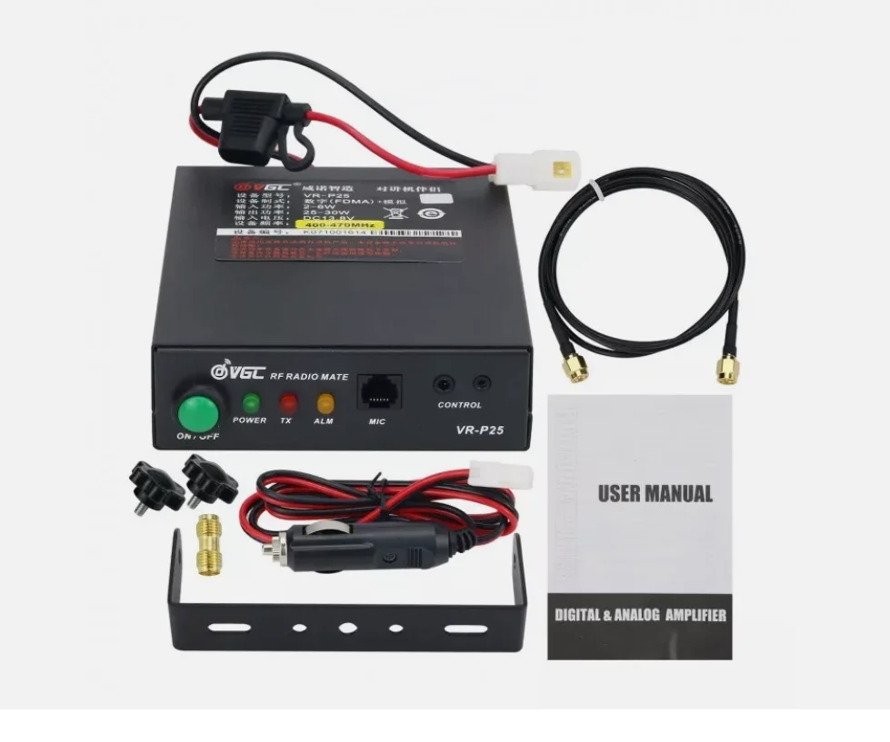 

VR-P25 Усилитель рации RF Radio Mate Усилитель сигнала 2-6 Вт/30-40 Вт UHF/VHF # TH