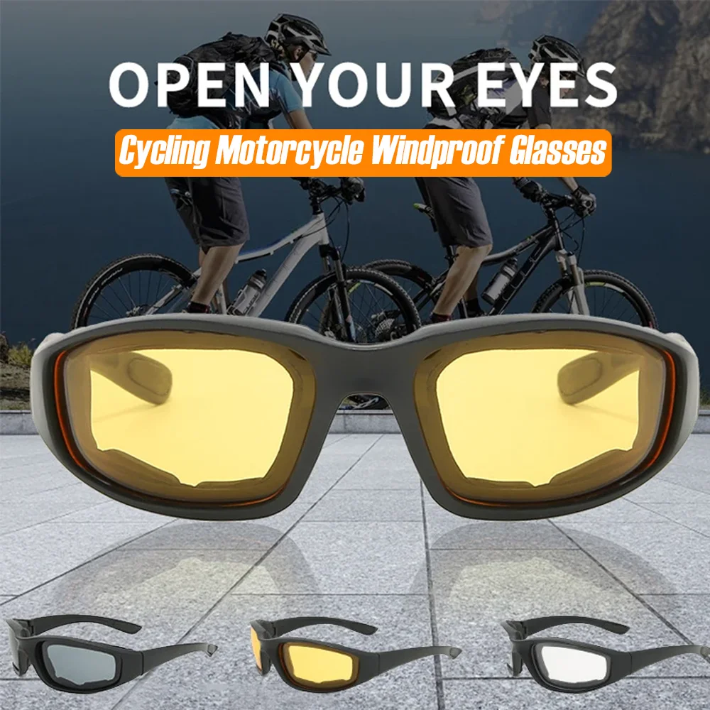

Cycling Motorcycle Windproof Glasses Generic Outdoor Riding Sports UV Protective Sunglasses Goggles Motorbike Equipments